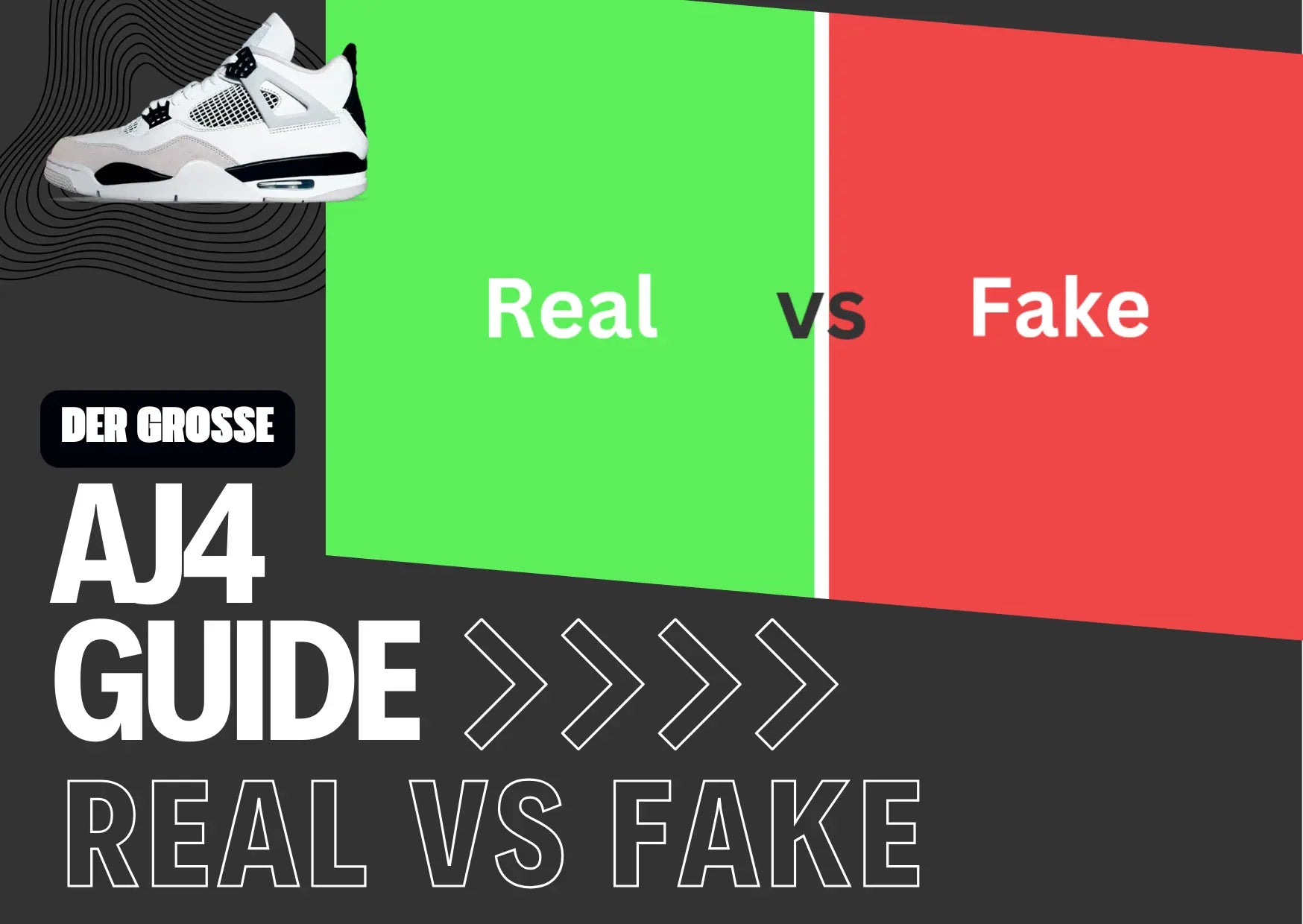 Finde anhand von 10 Schritten heraus, ob ein Air Jordan 4 original oder fake ist!